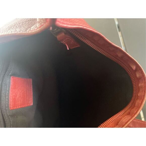 Jp Ourse Traveler Leather Crossbody Bag Organizer Shoulder Bag Red Everyday - Picture 11 of 14